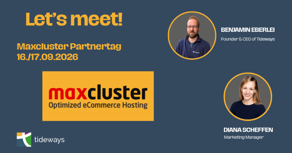 Benjamin & Diana will be at maxcluster partner day 2026