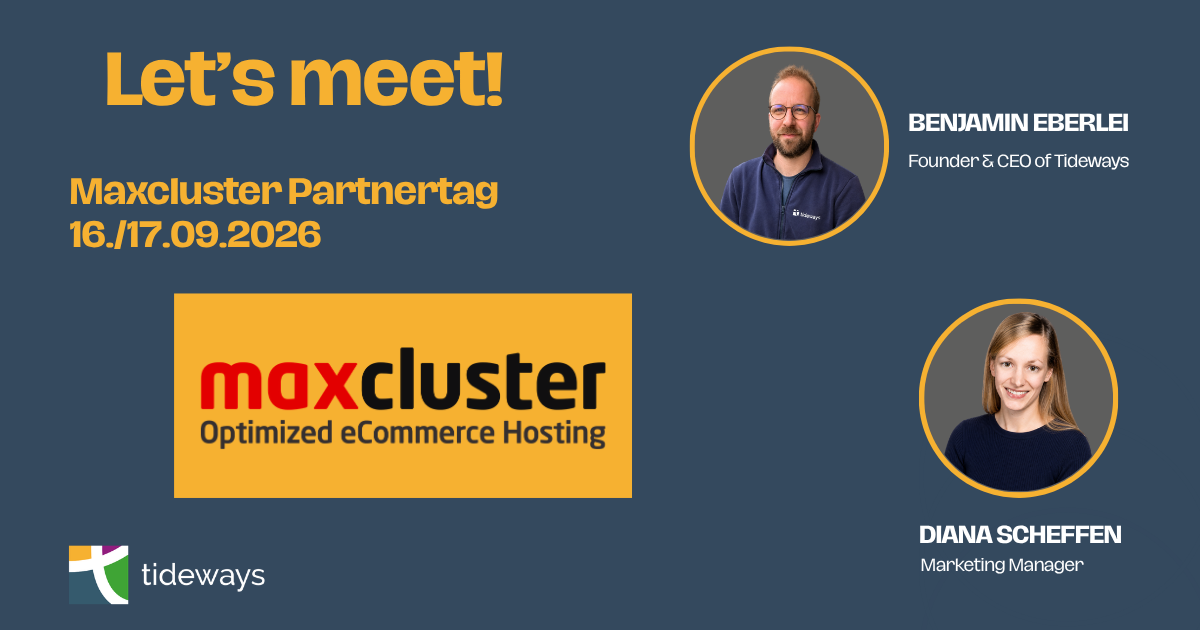 Benjamin & Diana will be at maxcluster partner day 2026