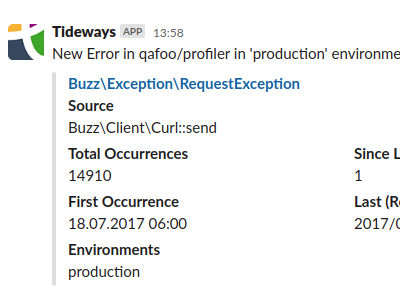 Error & Exception Tracking – Tideways